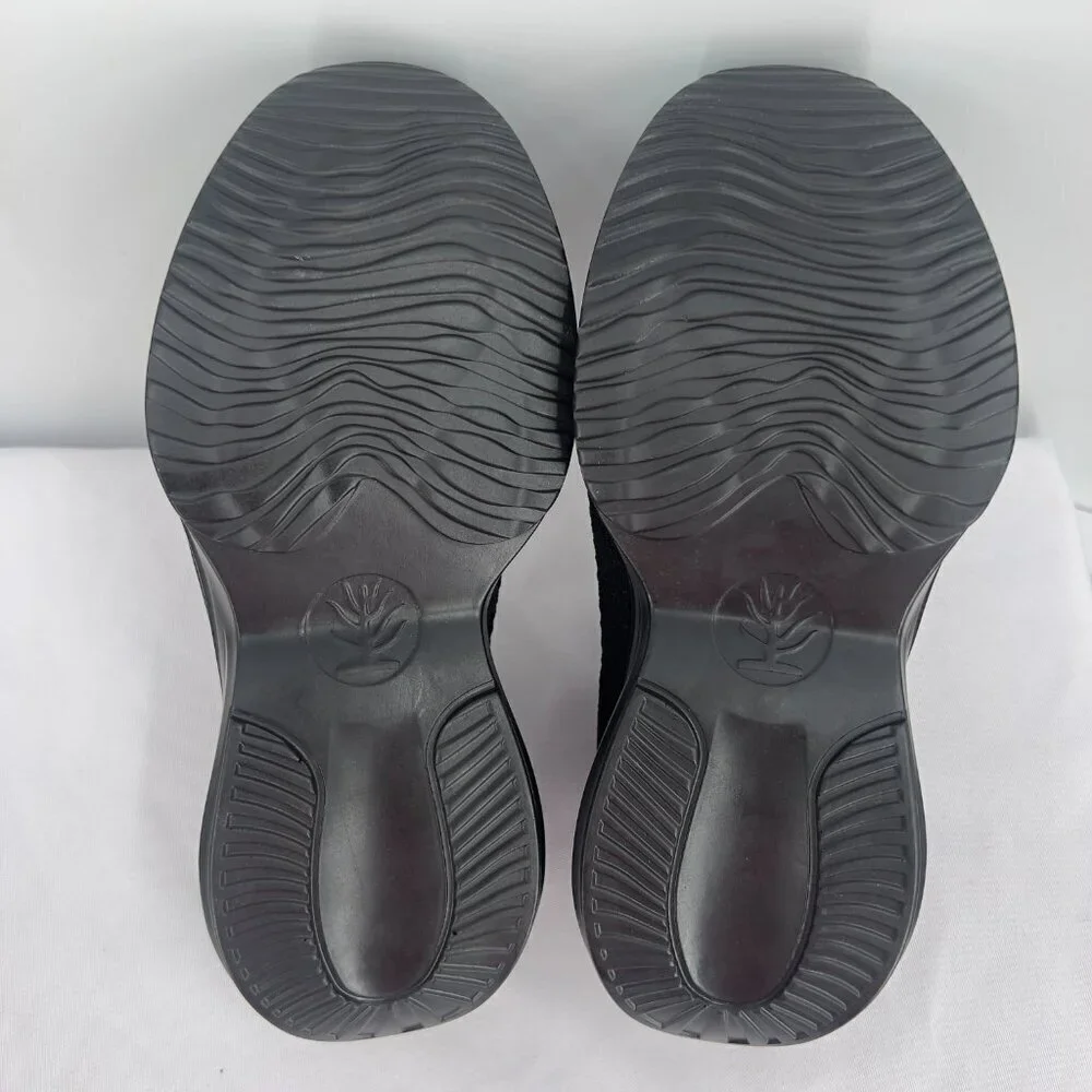 Men’s Black Knit Slip-On Sneakers with Air Cushion Sole – Size 40 US 7 NWOT
